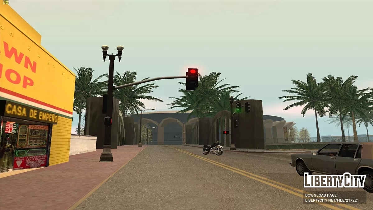 Фонарные столбы и светофоры в стиле GTA 5 / GTA San Andreas