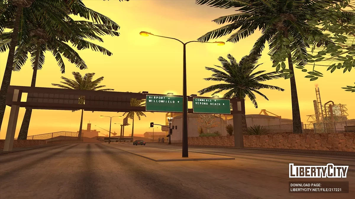 Фонарные столбы и светофоры в стиле GTA 5 / GTA San Andreas