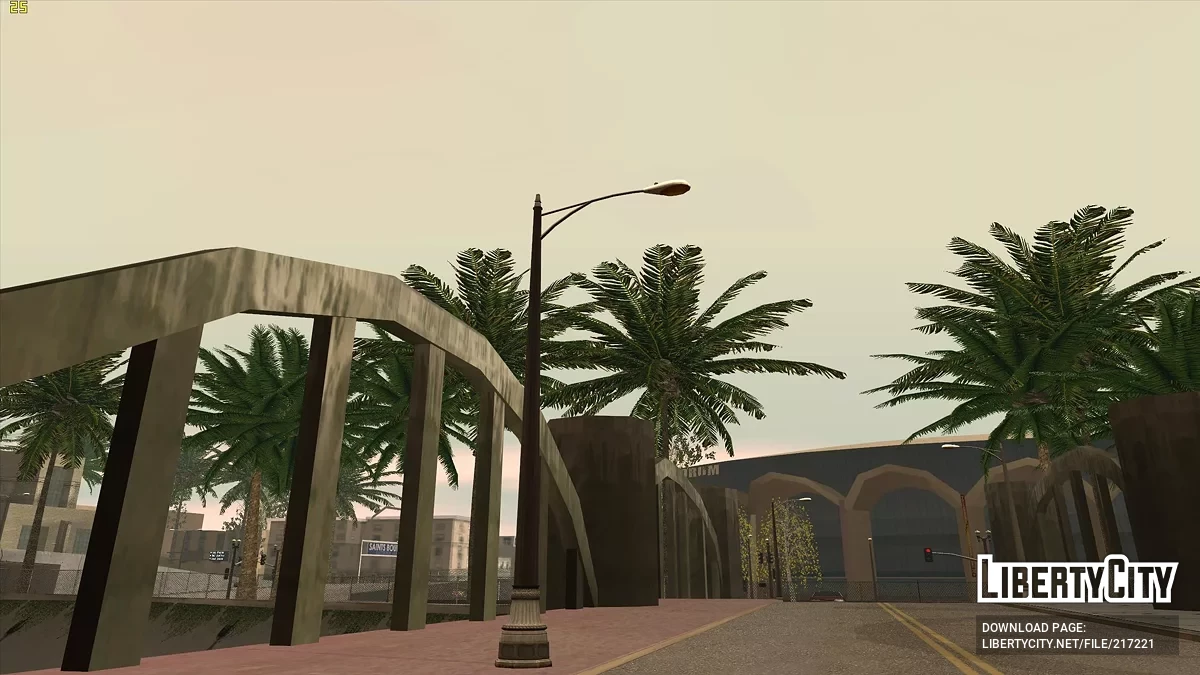 Фонарные столбы и светофоры в стиле GTA 5 / GTA San Andreas