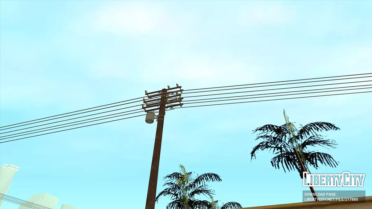 Электрические столбы в HD / GTA San Andreas