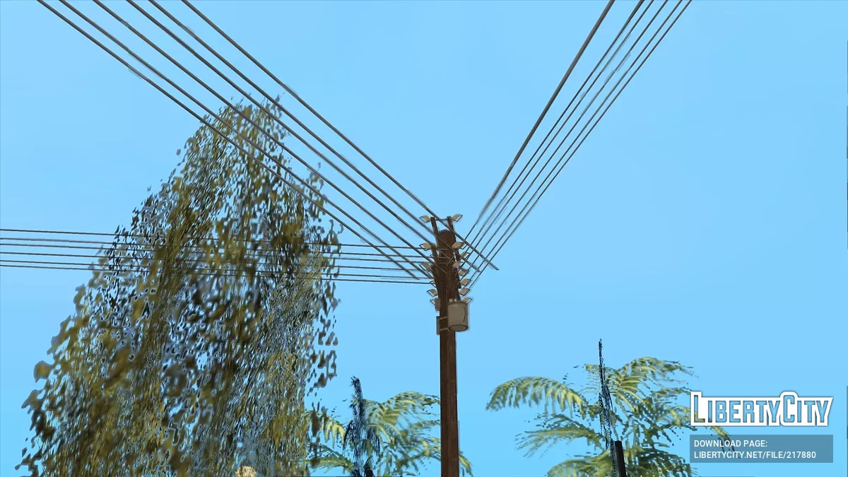 Электрические столбы в HD / GTA San Andreas