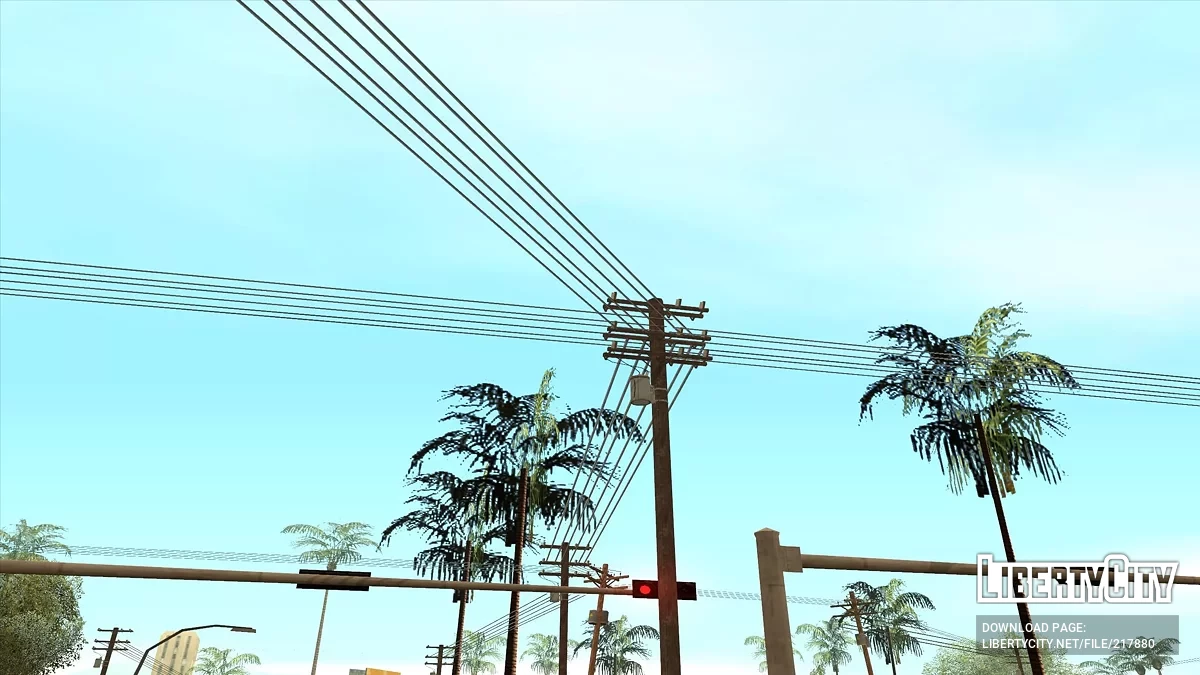 Электрические столбы в HD / GTA San Andreas