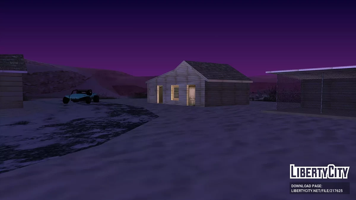 Обновлённые деревянные дома в пустыне / GTA San Andreas