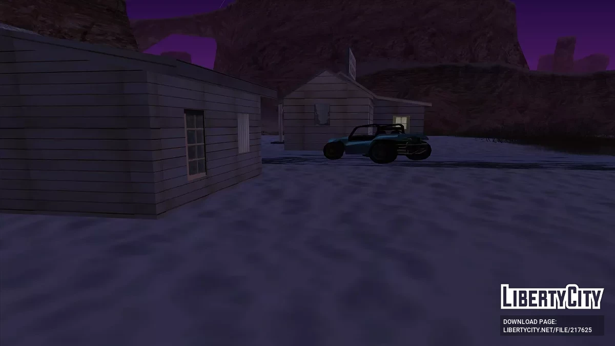 Обновлённые деревянные дома в пустыне / GTA San Andreas