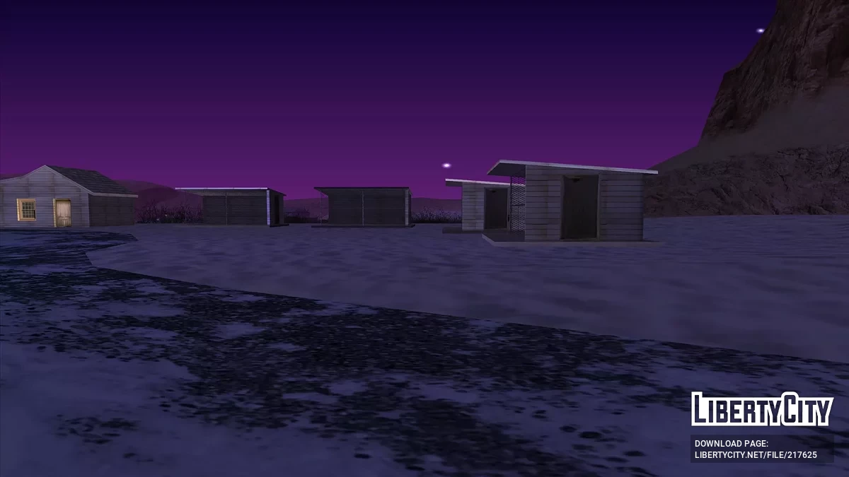 Обновлённые деревянные дома в пустыне / GTA San Andreas