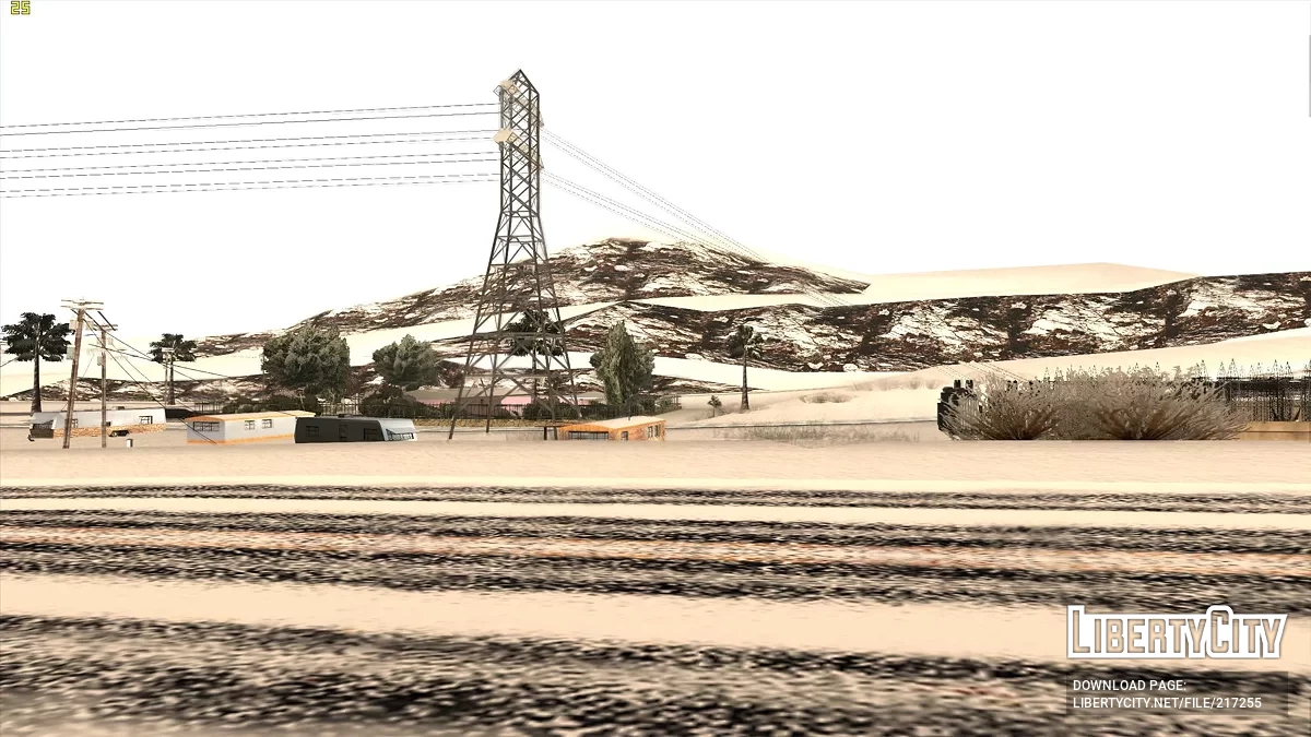 Выпал снег - Snow Andreas Mod v1.0 / GTA San Andreas