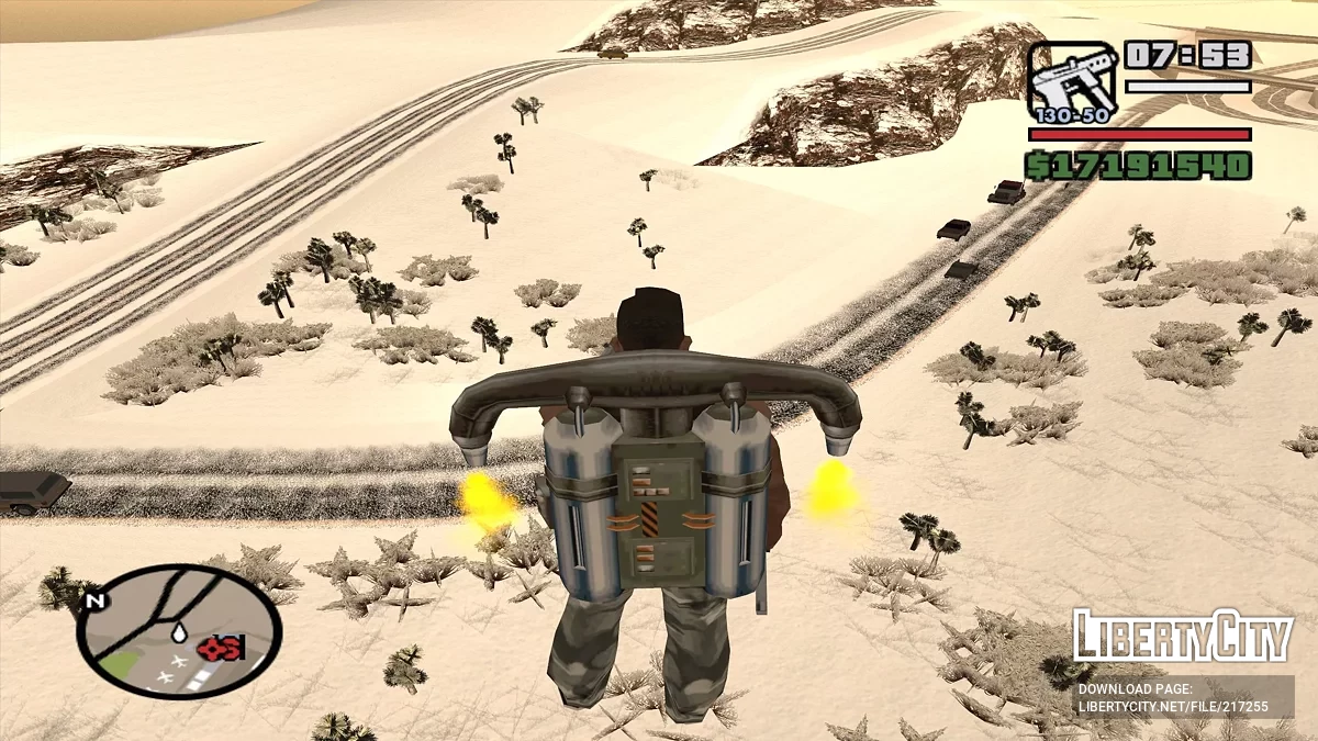 Выпал снег - Snow Andreas Mod v1.0 / GTA San Andreas
