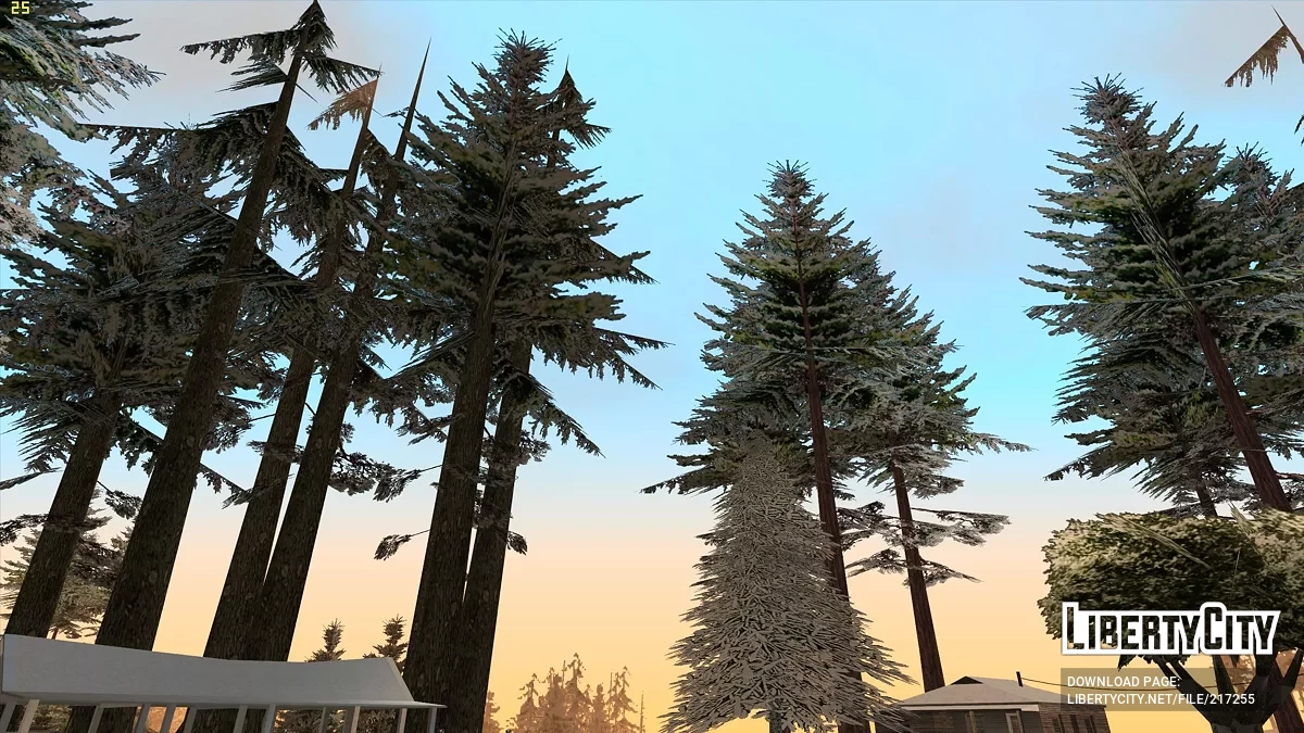 Выпал снег - Snow Andreas Mod v1.0 / GTA San Andreas