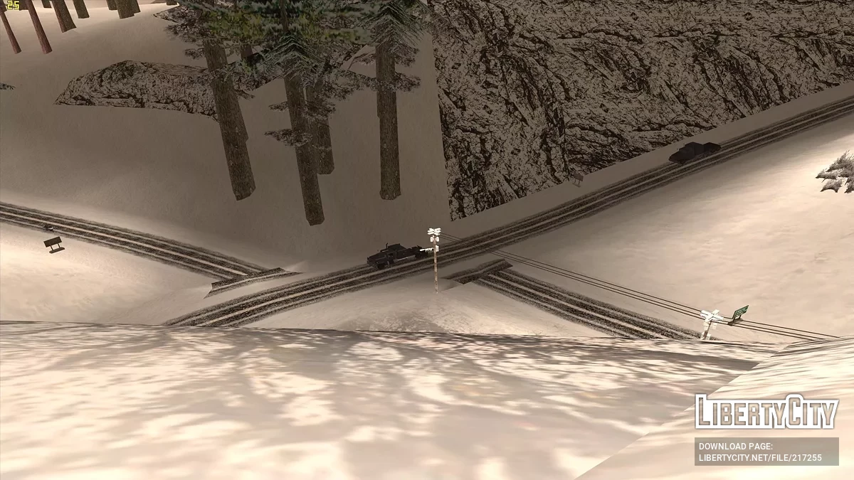 Выпал снег - Snow Andreas Mod v1.0 / GTA San Andreas