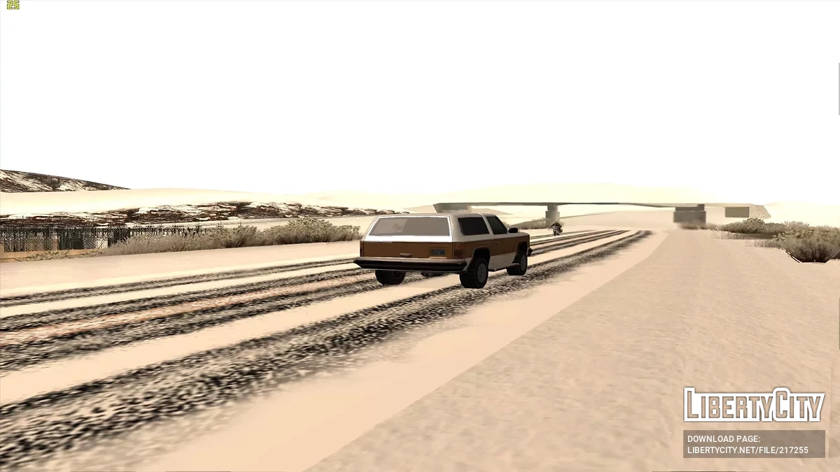 Выпал снег - Snow Andreas Mod v1.0 / GTA San Andreas