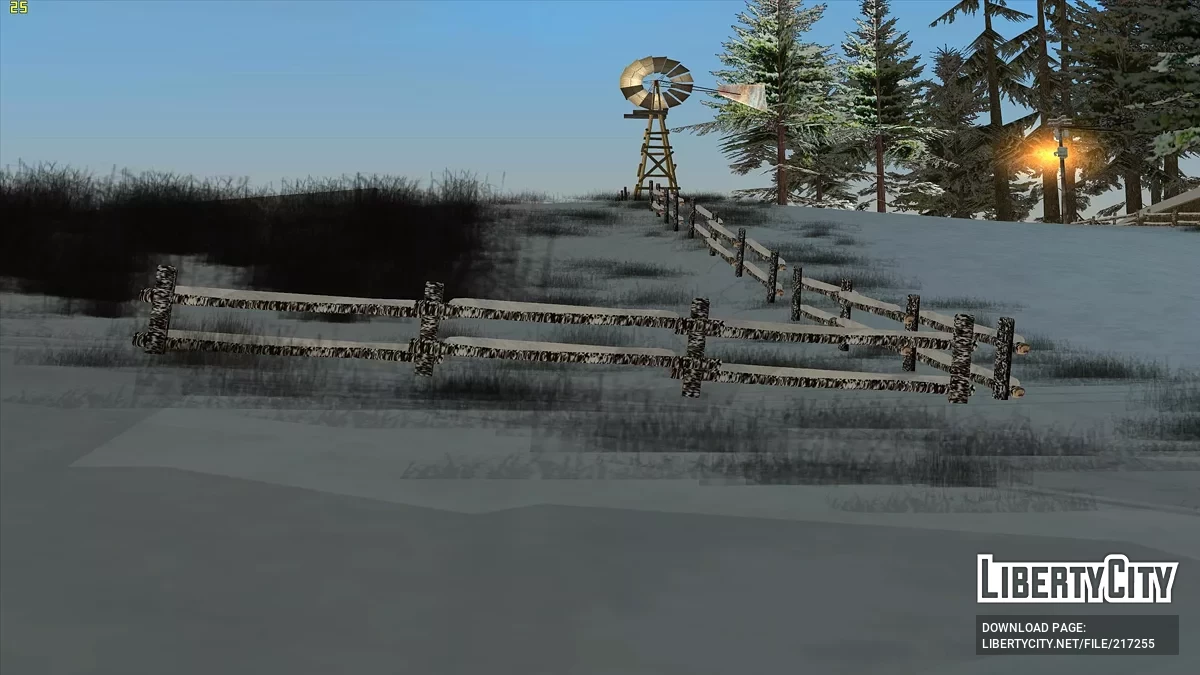 Выпал снег - Snow Andreas Mod v1.0 / GTA San Andreas