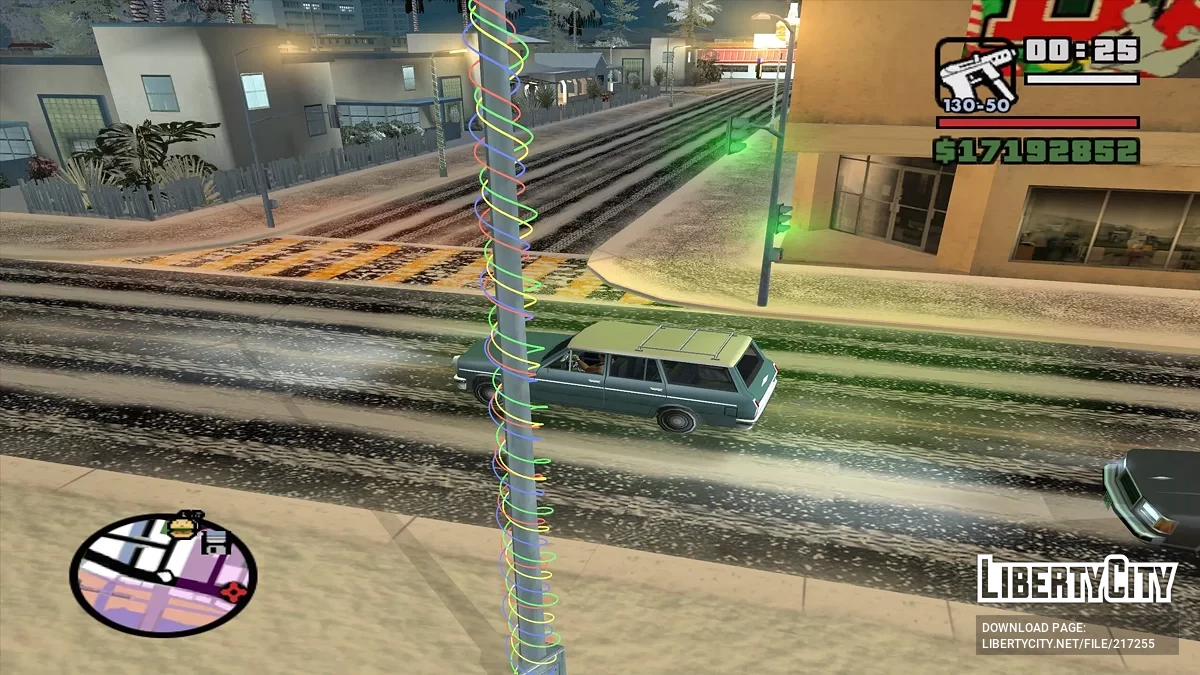 Выпал снег - Snow Andreas Mod v1.0 / GTA San Andreas