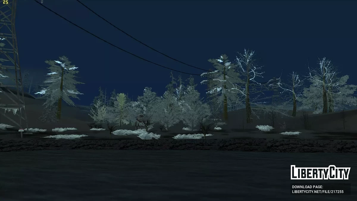 Выпал снег - Snow Andreas Mod v1.0 / GTA San Andreas
