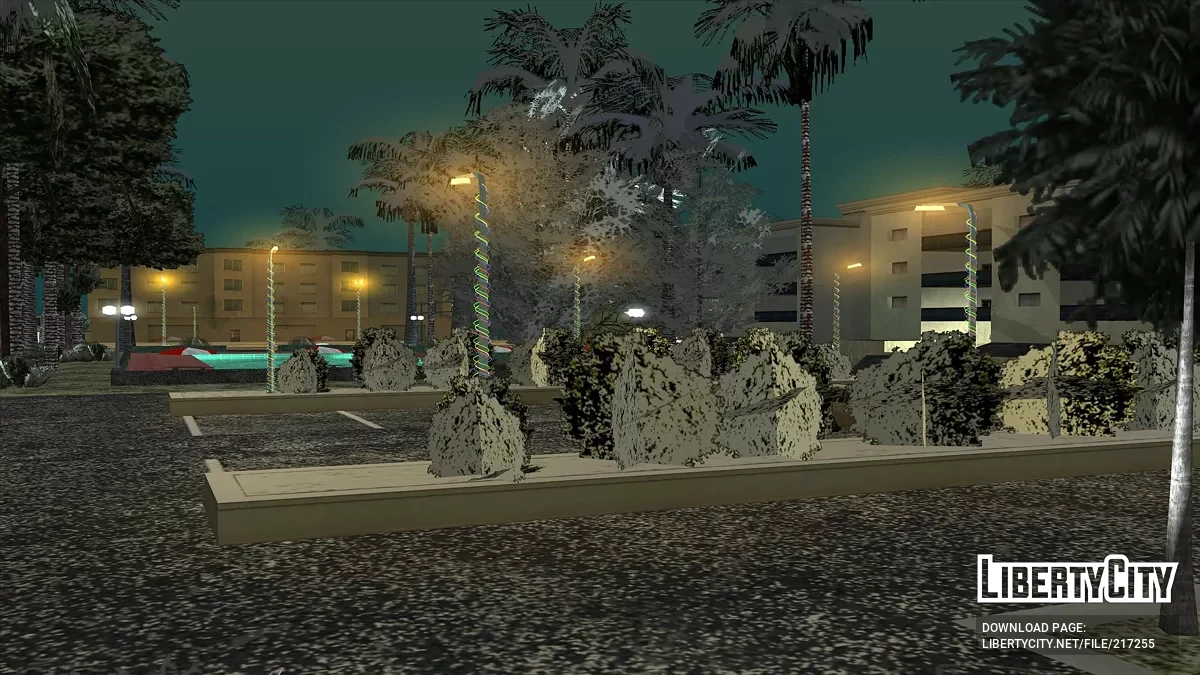 Выпал снег - Snow Andreas Mod v1.0 / GTA San Andreas
