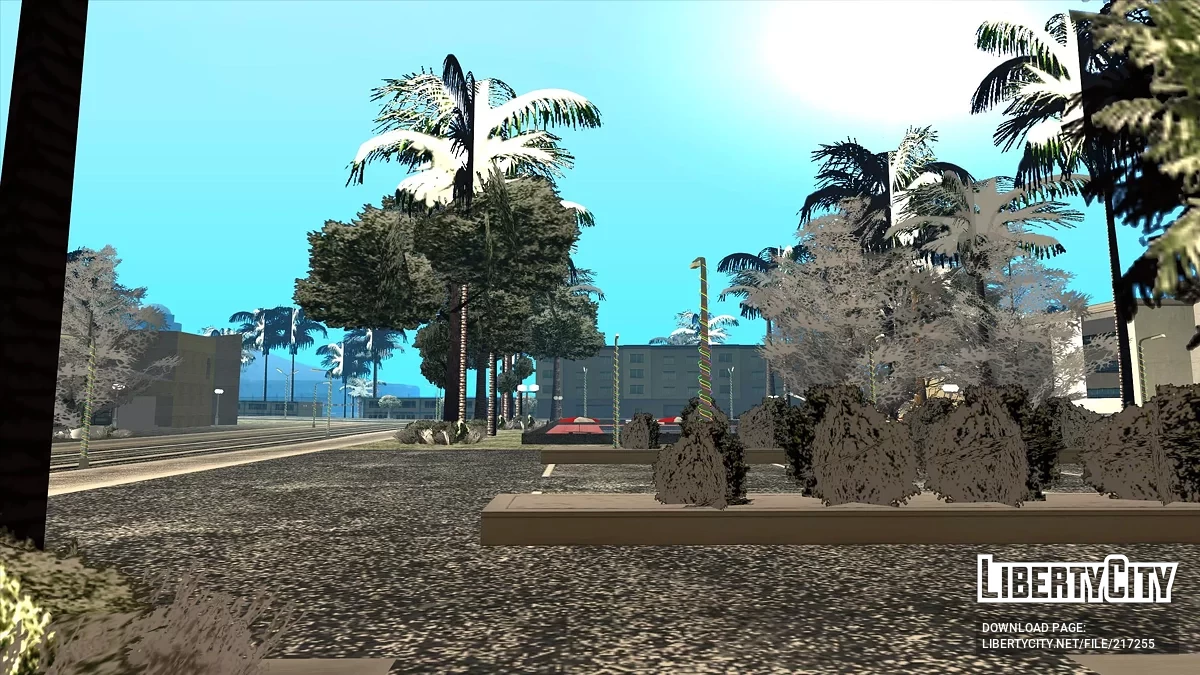 Выпал снег - Snow Andreas Mod v1.0 / GTA San Andreas