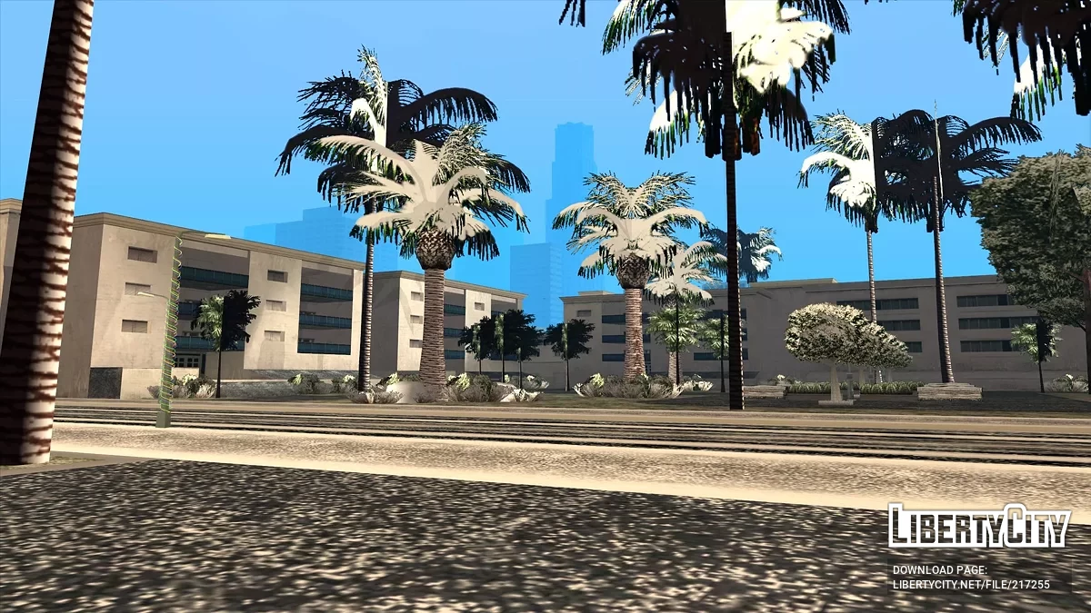 Выпал снег - Snow Andreas Mod v1.0 / GTA San Andreas