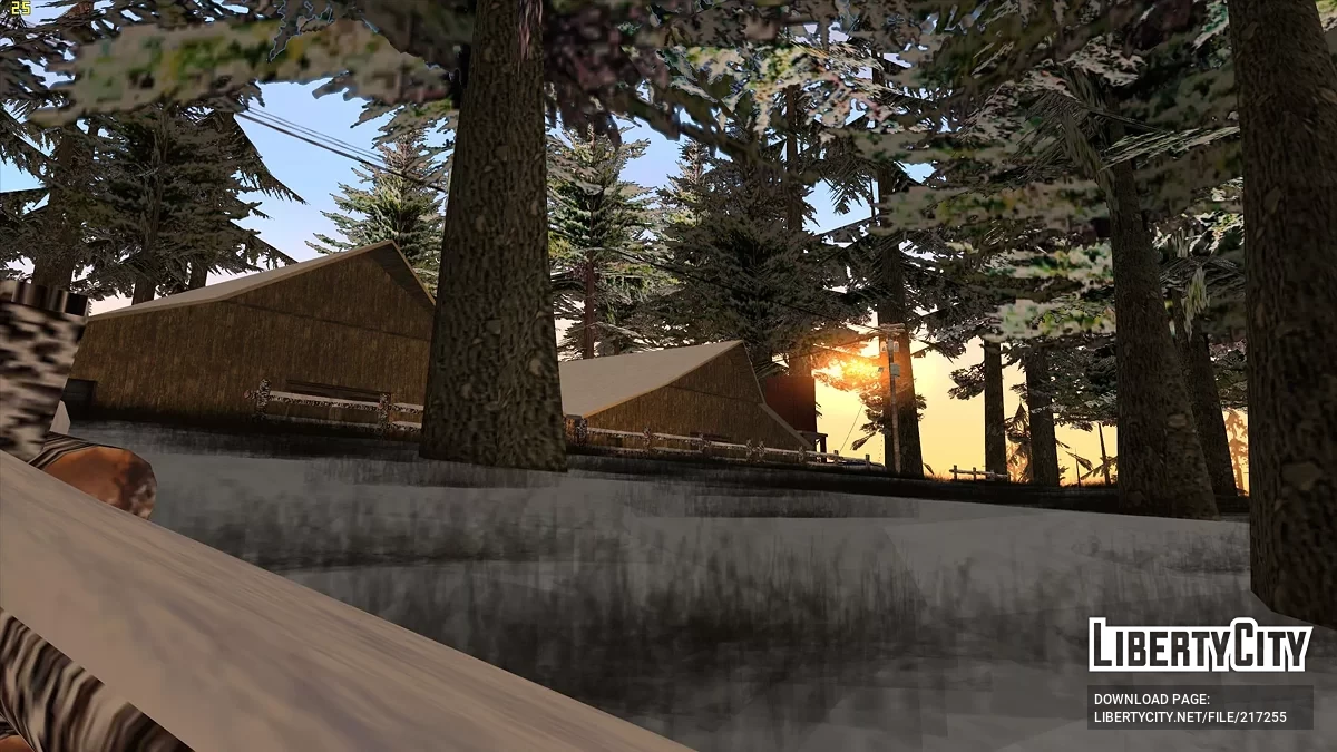 Выпал снег - Snow Andreas Mod v1.0 / GTA San Andreas