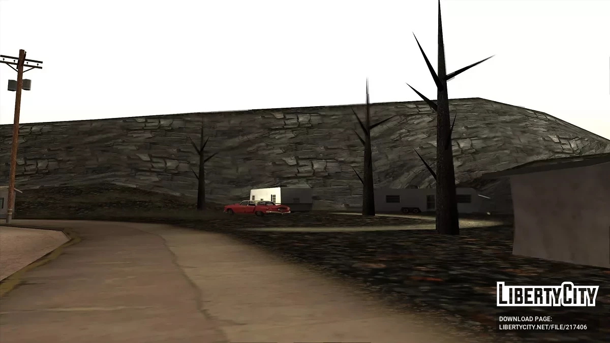 Лава и выжженная пустыня в Лас-Вентурасе / GTA San Andreas