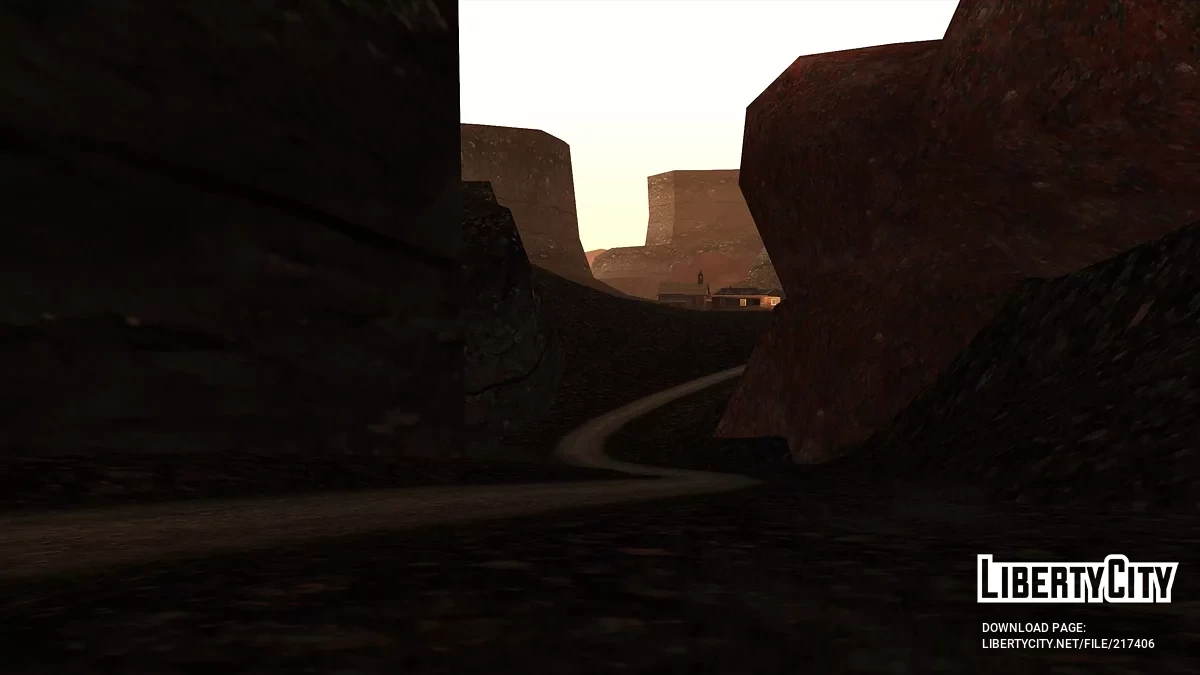 Лава и выжженная пустыня в Лас-Вентурасе / GTA San Andreas