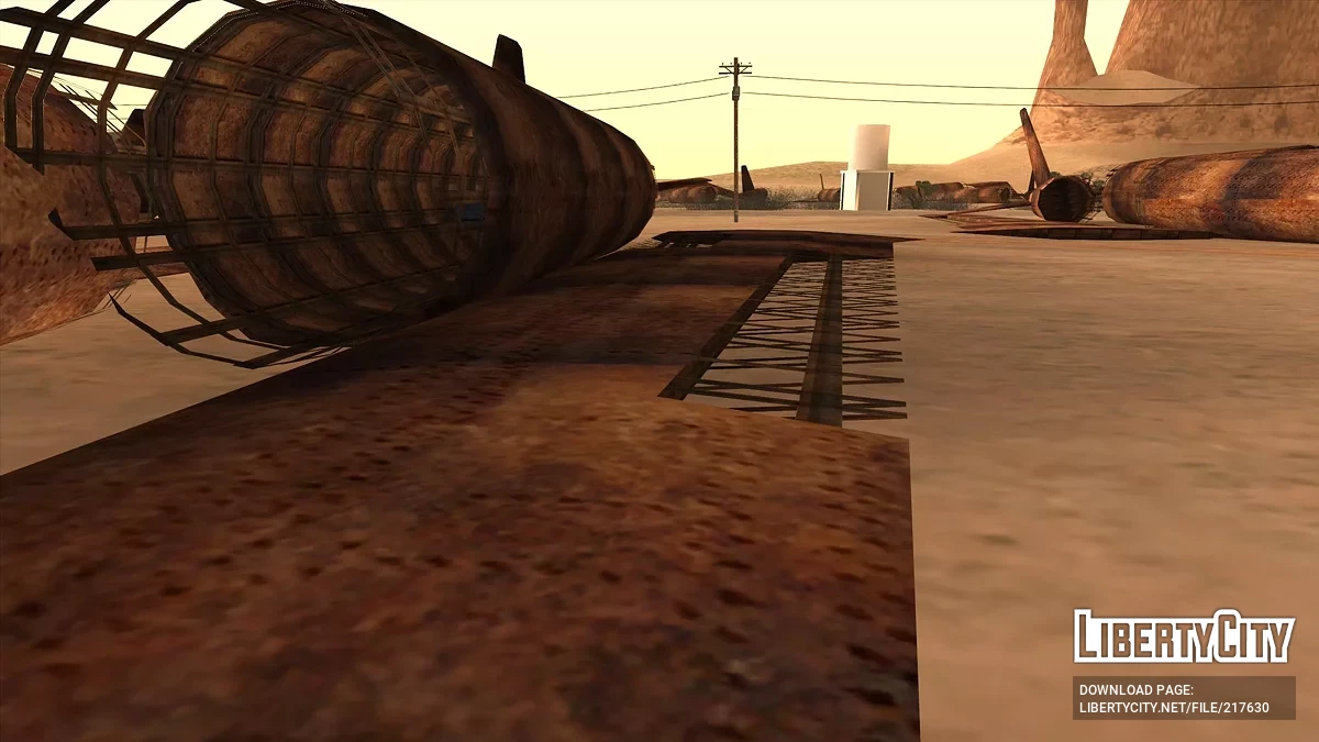 Заржавевшие самолеты в пустыне / GTA San Andreas