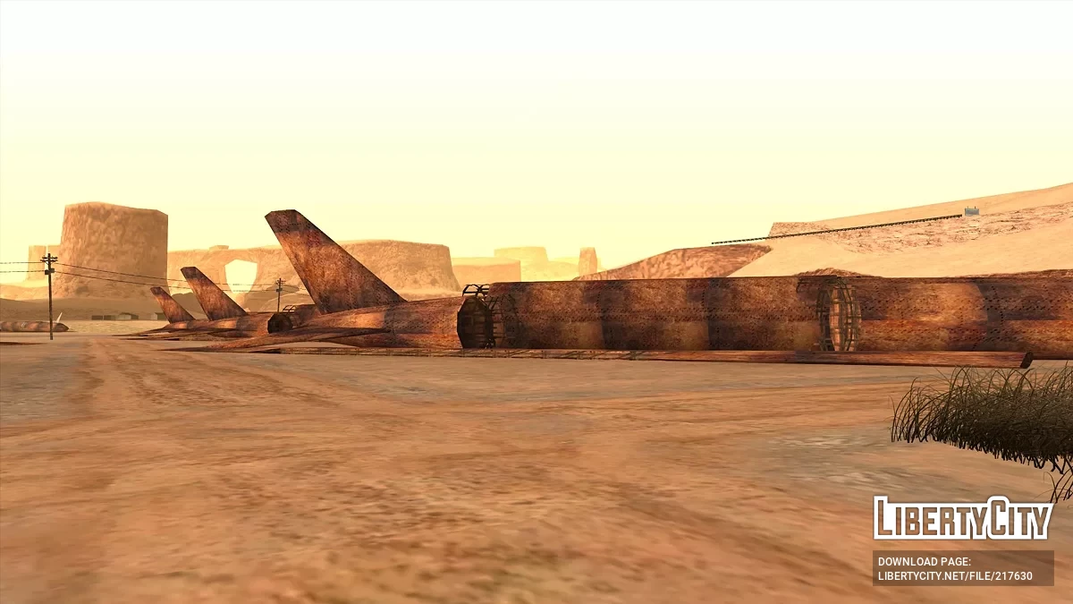 Заржавевшие самолеты в пустыне / GTA San Andreas