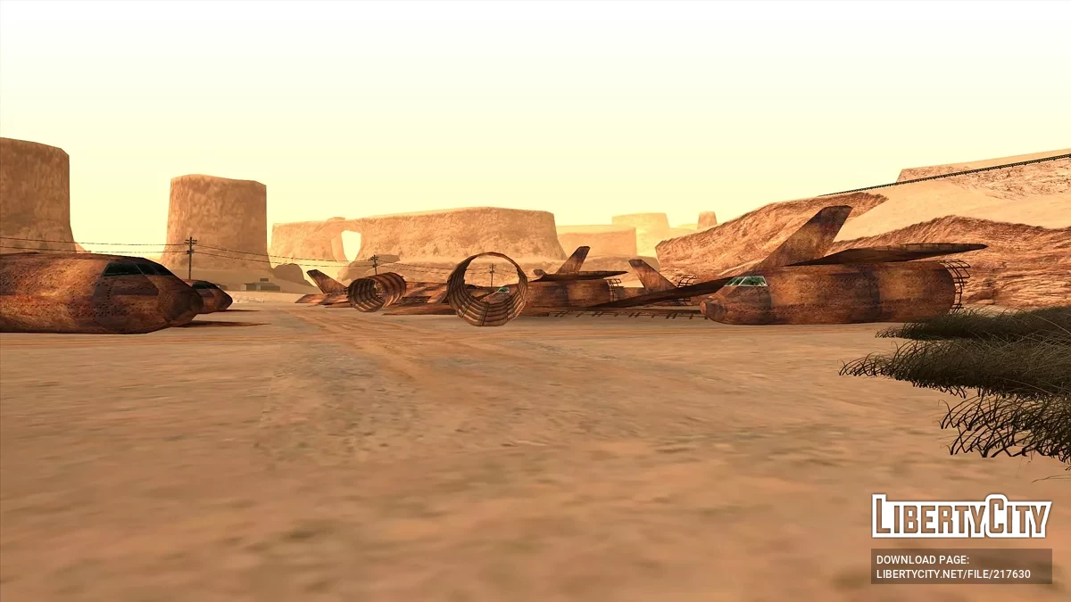Заржавевшие самолеты в пустыне / GTA San Andreas
