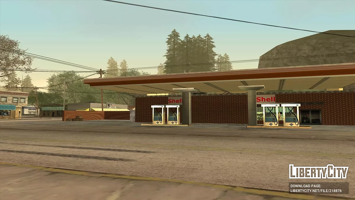 Новые текстуры деревенской заправки / GTA San Andreas