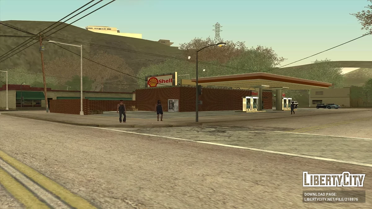 Новые текстуры деревенской заправки / GTA San Andreas