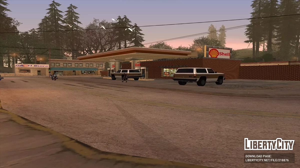 Новые текстуры деревенской заправки / GTA San Andreas