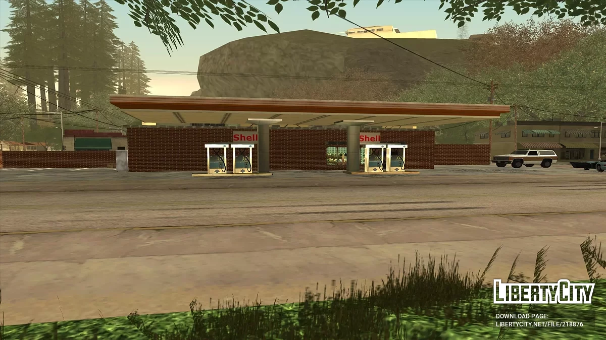 Новые текстуры деревенской заправки / GTA San Andreas
