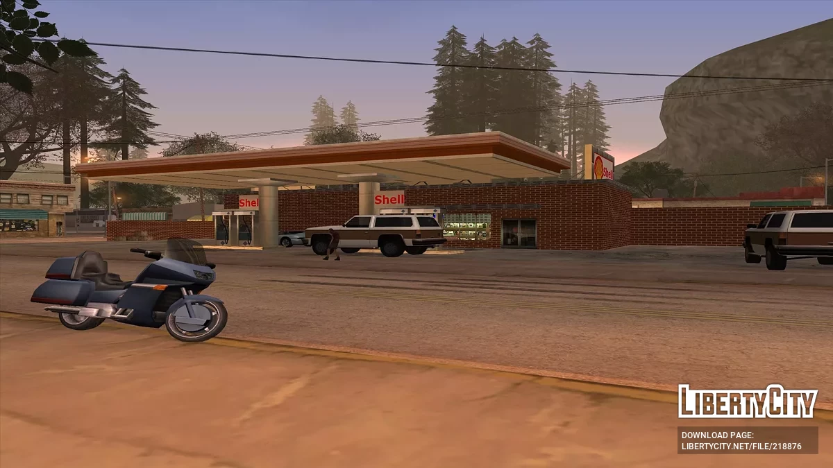 Новые текстуры деревенской заправки / GTA San Andreas