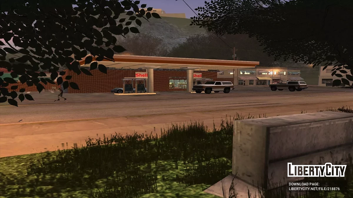 Новые текстуры деревенской заправки / GTA San Andreas