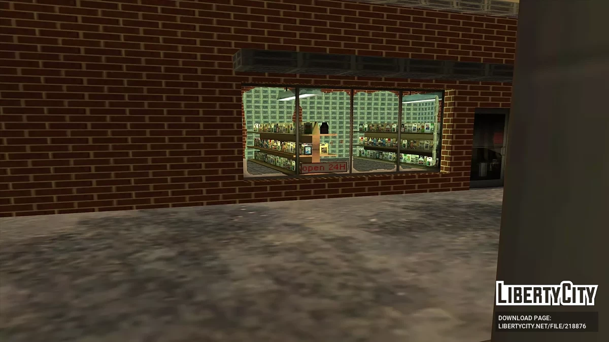 Новые текстуры деревенской заправки / GTA San Andreas