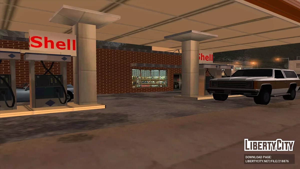Новые текстуры деревенской заправки / GTA San Andreas