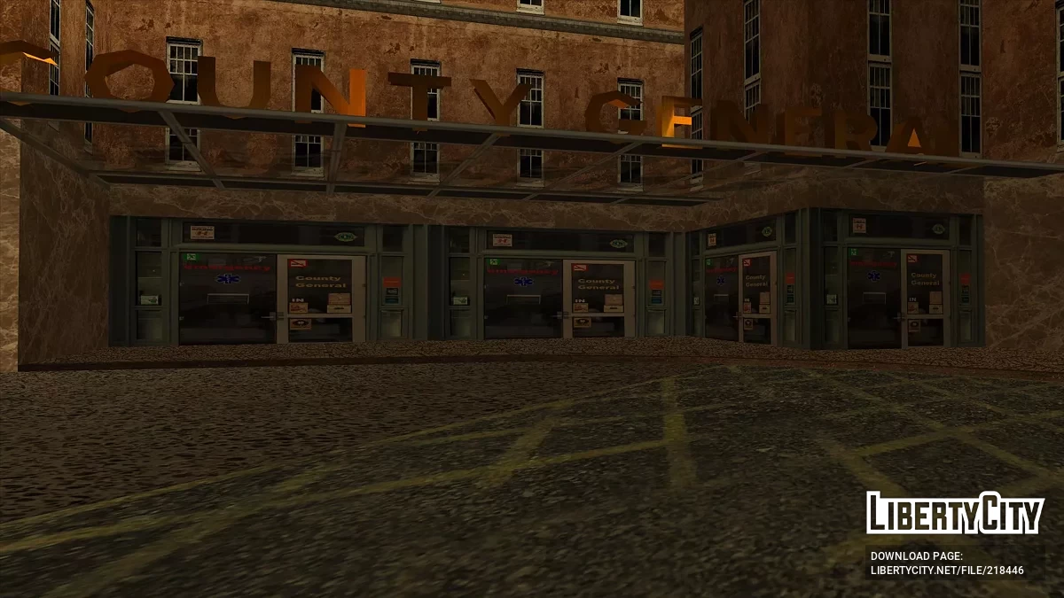 Новые текстуры госпиталя в Los Santos / GTA San Andreas