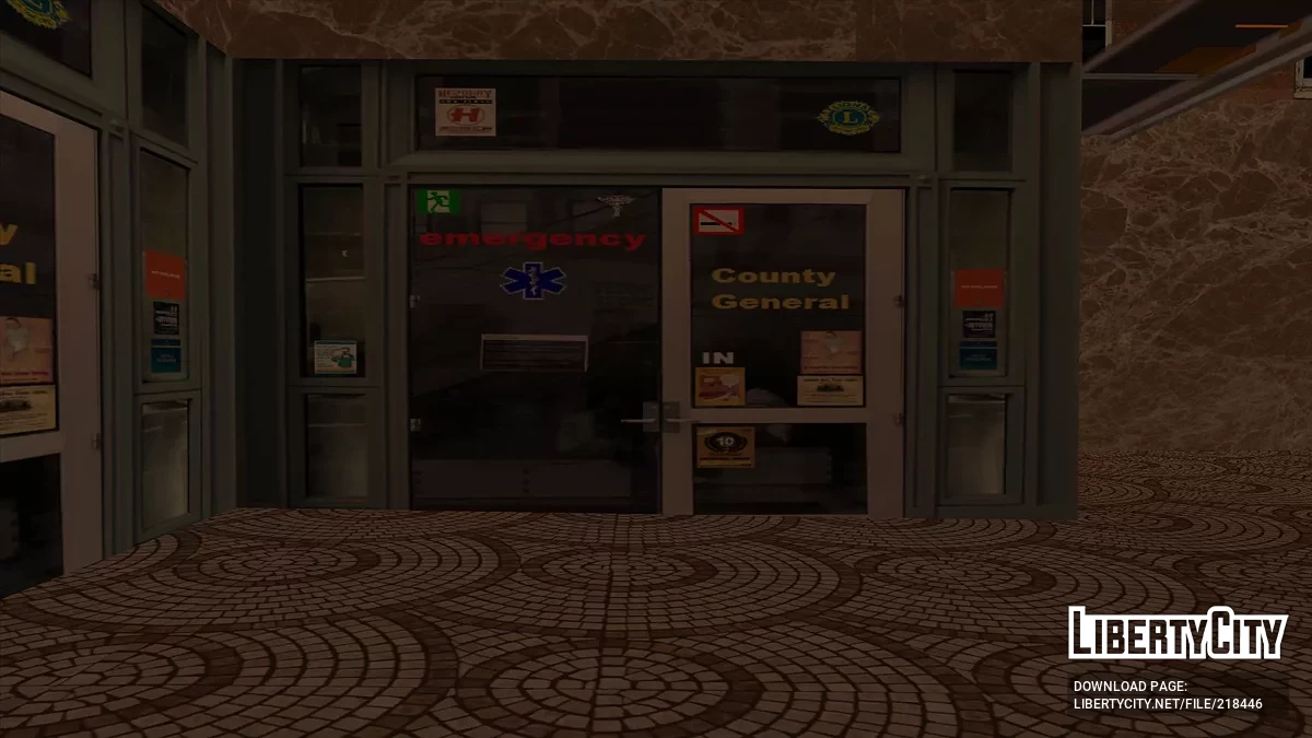 Новые текстуры госпиталя в Los Santos / GTA San Andreas