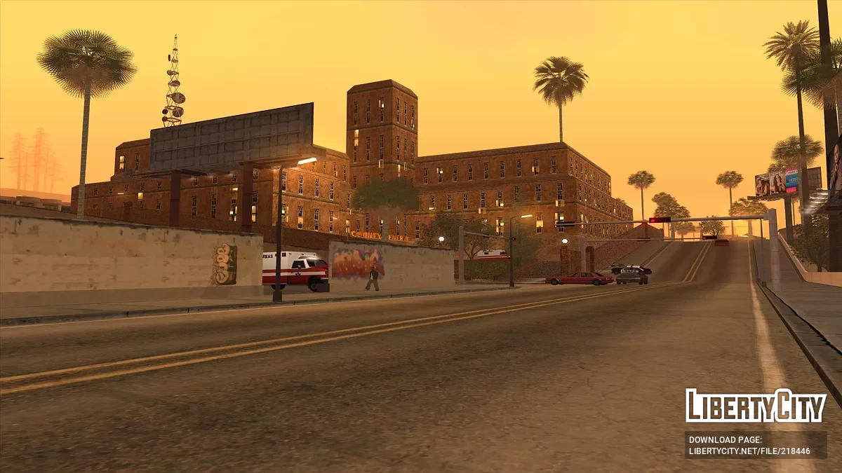 Новые текстуры госпиталя в Los Santos / GTA San Andreas