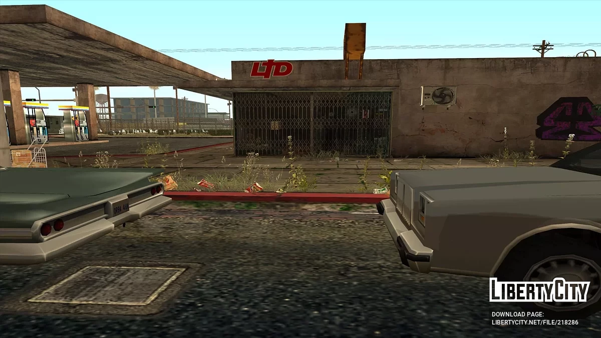 Обновленная заправка в Idlewood / GTA San Andreas