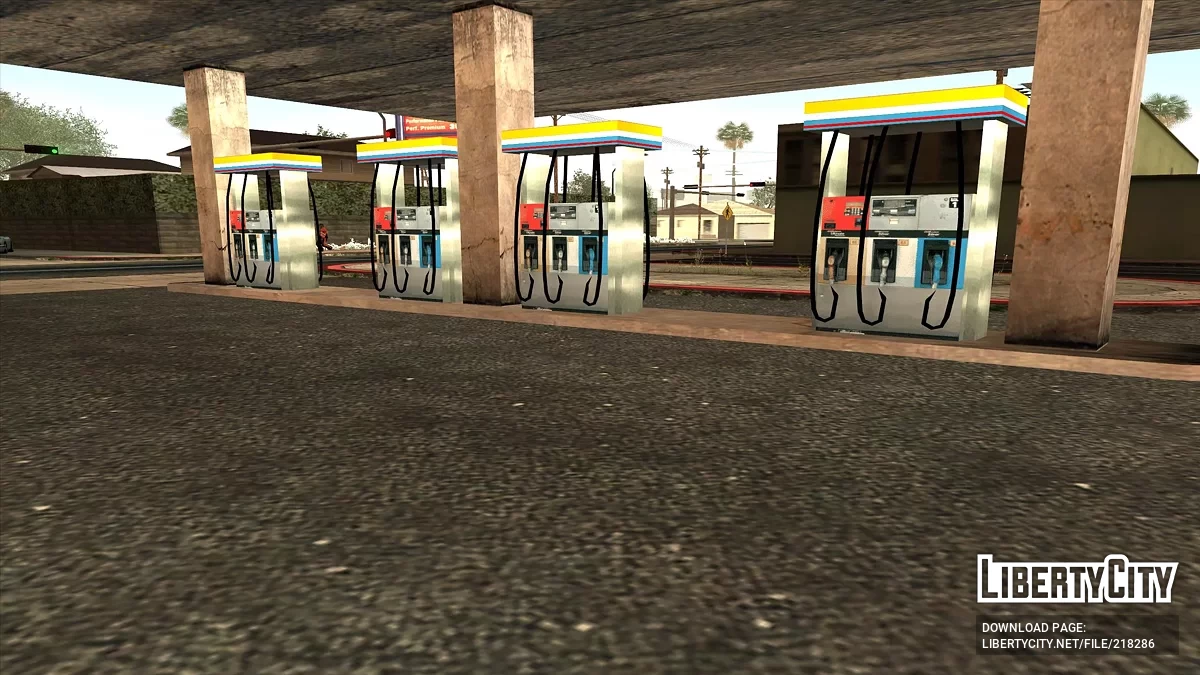 Обновленная заправка в Idlewood / GTA San Andreas