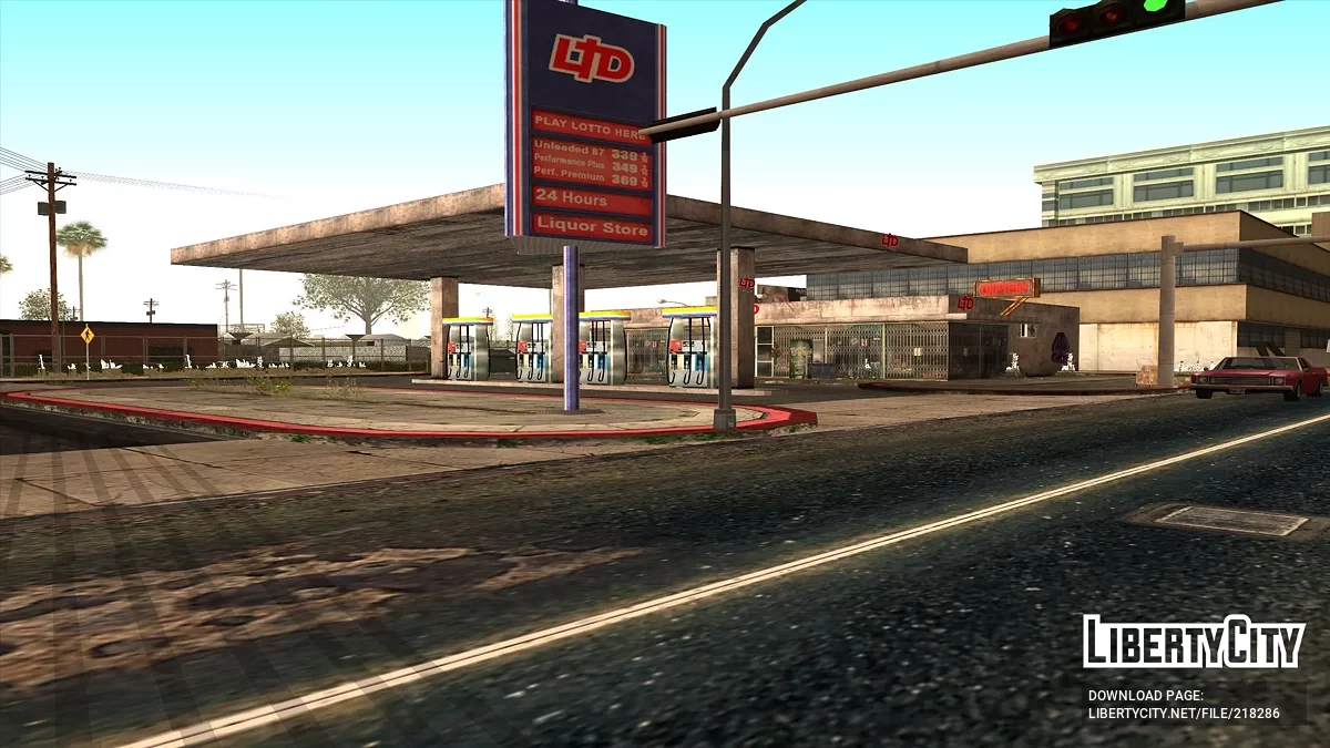 Обновленная заправка в Idlewood / GTA San Andreas