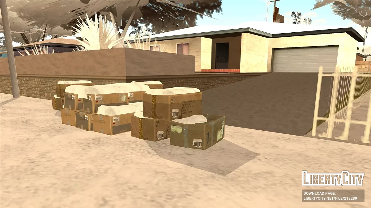 Зимние коробки высокого качества / GTA San Andreas