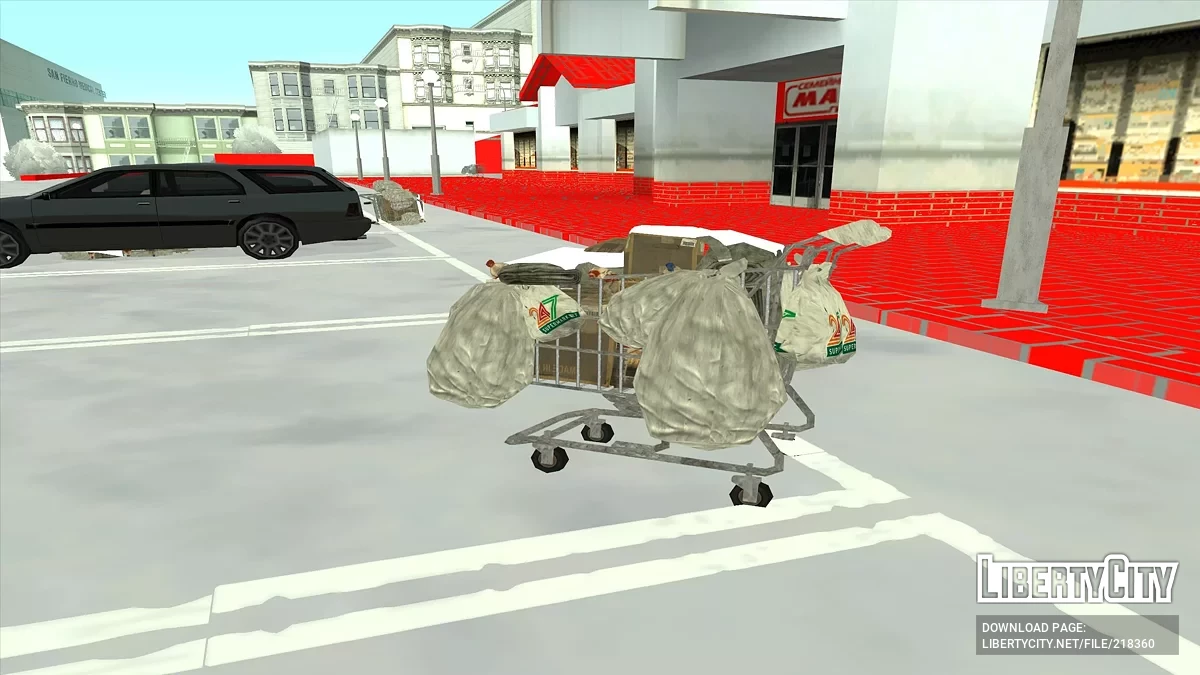 Зимние тележки супермаркета / GTA San Andreas