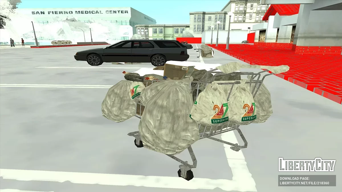 Зимние тележки супермаркета / GTA San Andreas