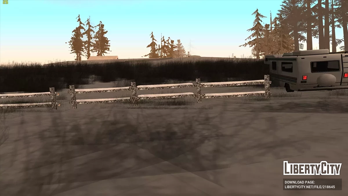 Зимние заборы на фермах / GTA San Andreas