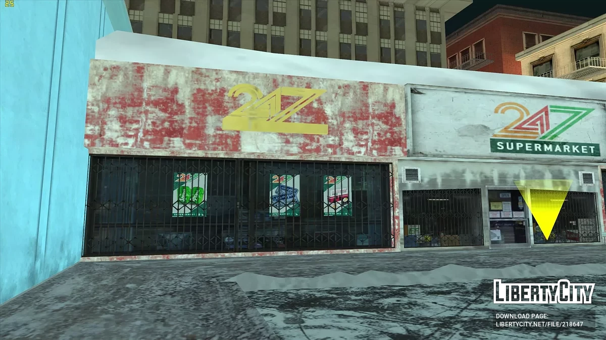 Зимний магазин 24 на 7 в Лос-Сантосе / GTA San Andreas