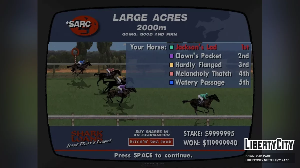 Мини-игра Inside Track в HD-качестве / GTA San Andreas