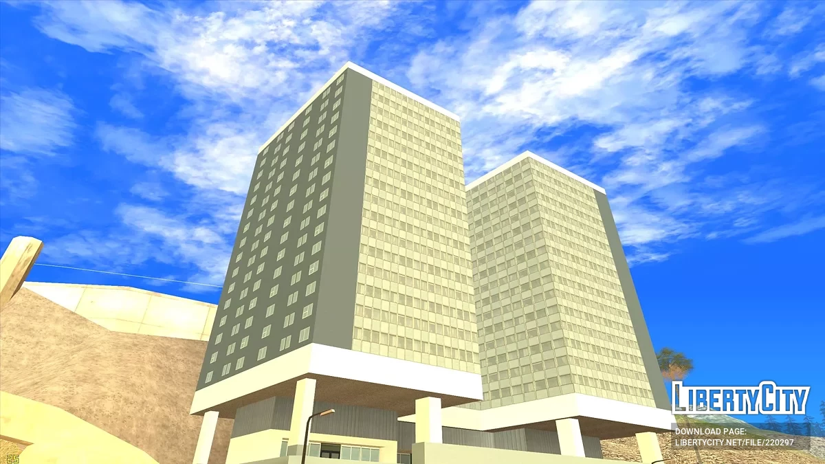 Отель на побережье в HD / GTA San Andreas