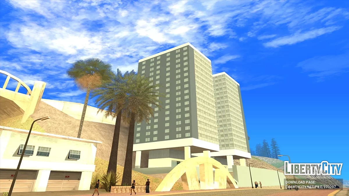Отель на побережье в HD / GTA San Andreas