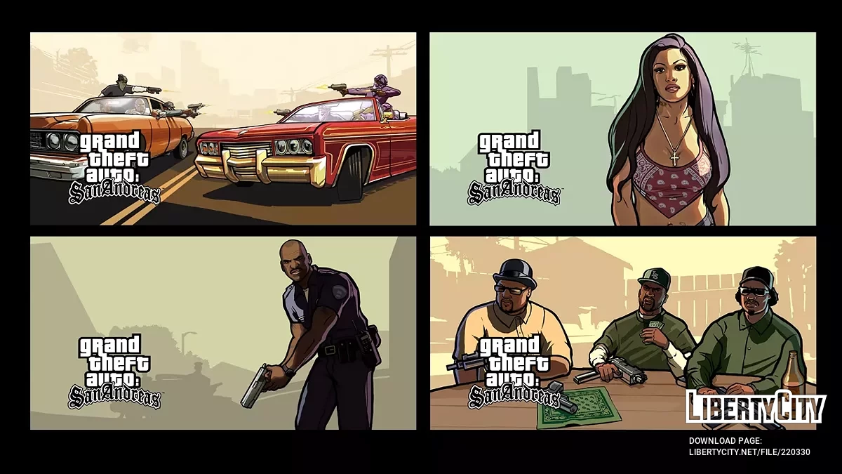 Загрузочные экраны в HD v1 / GTA San Andreas