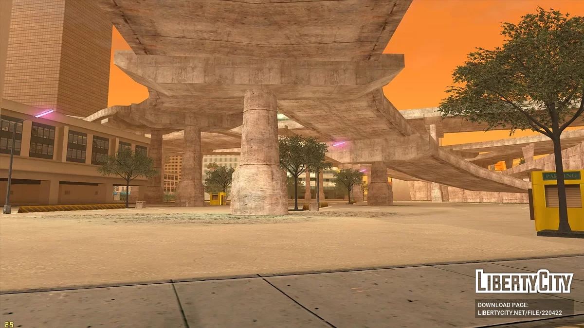 Улучшенная парковка в районе Мулхолланд / GTA San Andreas